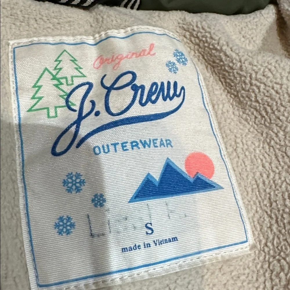 J. Crew Kids Olive Puffer Jacket